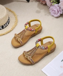 SIKETU | BOHEMIA RETRO EMBELLISHED SLINGBACK