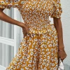 DY New In Clothing LAUDINE Off Shoulder Playsuit - Yellow Print
