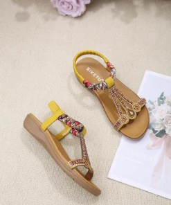 SIKETU | BOHEMIA RETRO EMBELLISHED SLINGBACK