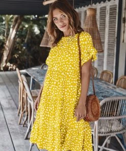 DY New In Clothing BRONWYN DRESS - LEMON PRINT 8 DY New In Clothing BRONWYN DRESS - LEMON PRINT