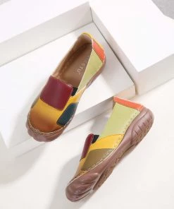 Splicing Contrast Non-skid Loafer - SIKETU