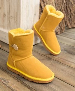 XH SMAIBULUN UGG™ | Faux Fur-Lined Classic Side Button Suede Boot New In Shoes 23 XH SMAIBULUN UGG™ | Faux Fur-Lined Classic Side Button Suede Boot New In Shoes