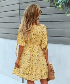 REMEDY MINI DRESS - YELLOW New In Clothing