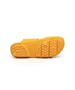 GLF Maibulun | Massage Sole Cut-Out Genuine Leather Mule - Yellow 13 GLF Maibulun | Massage Sole Cut-Out Genuine Leather Mule - Yellow