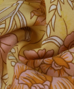 DY New In Clothing RICARDA BOHO MIDI DRESS - YELLOW PRINT