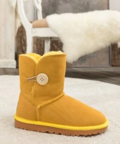 XH SMAIBULUN UGG™ | Faux Fur-Lined Classic Side Button Suede Boot New In Shoes 25 XH SMAIBULUN UGG™ | Faux Fur-Lined Classic Side Button Suede Boot New In Shoes