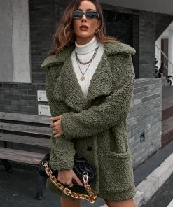 YBL Smaibulun | Single-Breasted Fleece Coat New In Clothing 25 YBL Smaibulun | Single-Breasted Fleece Coat New In Clothing