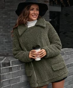 YBL Smaibulun | Black Asymmetrical Zip-Front Fleece Jacket 26 YBL Smaibulun | Black Asymmetrical Zip-Front Fleece Jacket