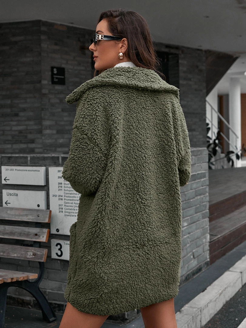 YBL Smaibulun | Single-Breasted Fleece Coat New In Clothing 11 YBL Smaibulun | Single-Breasted Fleece Coat New In Clothing