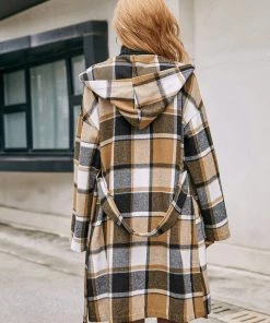 YBL Smaibulun | Playful Plaid Trench Coat New In Clothing