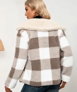 YBL Smaibulun | Plaid Pocket Plush Jacket