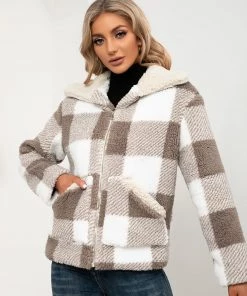 YBL Smaibulun | Plaid Pocket Plush Jacket