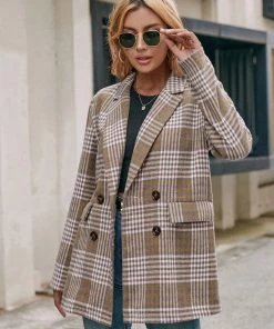 YBL New In Clothing Smaibulun | Plaid Double-Breasted Blazer 16 YBL New In Clothing Smaibulun | Plaid Double-Breasted Blazer