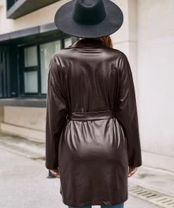 YBL New In Clothing Smaibulun Doll | Brown Washed Leather Trench Coat 9 YBL New In Clothing Smaibulun Doll | Brown Washed Leather Trench Coat