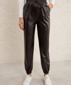 YBL Smaibulun | Faux Leather High-Waist Pants 28 YBL Smaibulun | Faux Leather High-Waist Pants