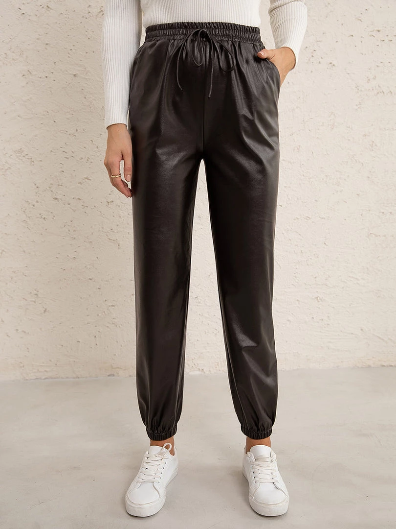 YBL Smaibulun | Faux Leather High-Waist Pants 13 YBL Smaibulun | Faux Leather High-Waist Pants