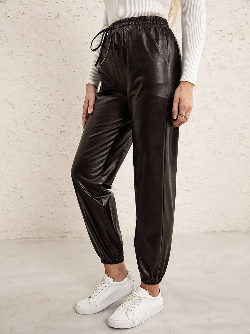 YBL Smaibulun | Faux Leather High-Waist Pants 14 YBL Smaibulun | Faux Leather High-Waist Pants