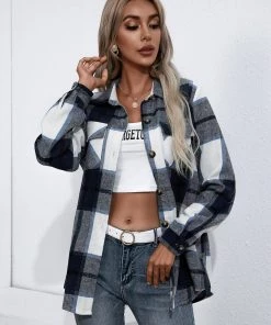 YBL New In Clothing Smaibulun | Plaid Double-Pocket Button-Up Shirt 13 YBL New In Clothing Smaibulun | Plaid Double-Pocket Button-Up Shirt