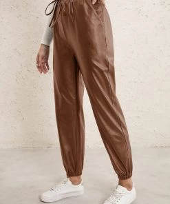 YBL Smaibulun | Faux Leather High-Waist Pants 18 YBL Smaibulun | Faux Leather High-Waist Pants