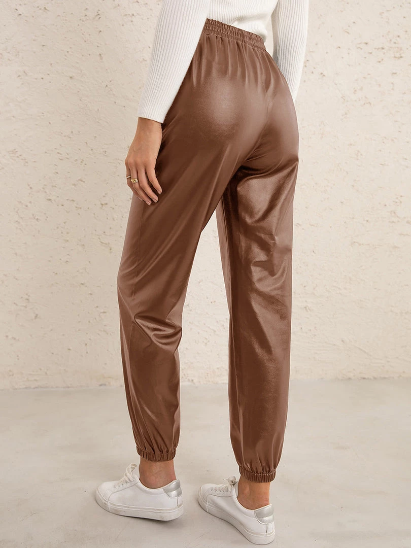 YBL Smaibulun | Faux Leather High-Waist Pants 4 YBL Smaibulun | Faux Leather High-Waist Pants